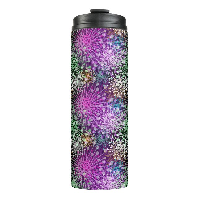 Vivid Spotty Pattern Thermal Tumbler (Front)