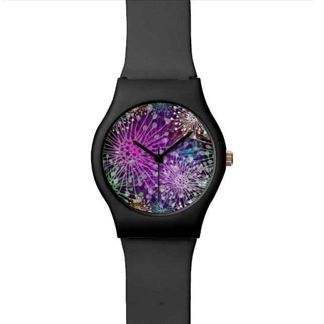 Vivid Spotty Pattern Wristwatch (Close Up)