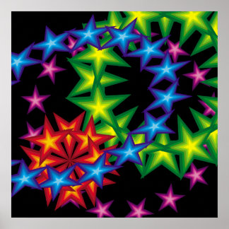 vivid star circles poster