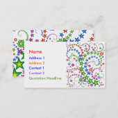 vivid star composition_white business card (Front/Back)