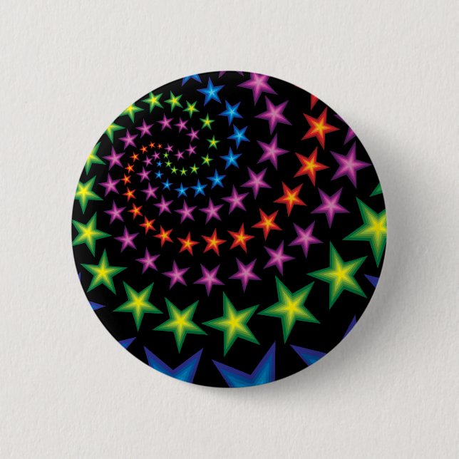 vivid star spirals button (Front)