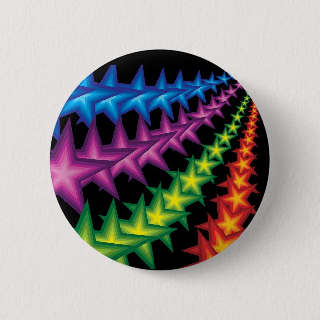 vivid star stripes button (Front)