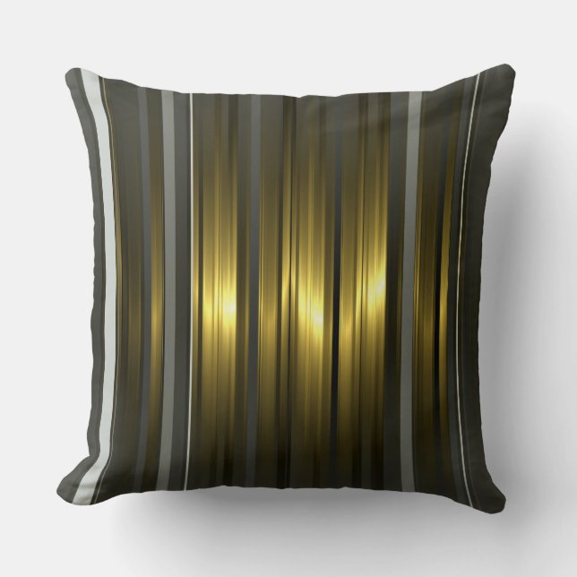 Vivid strips throw pillow (Front)