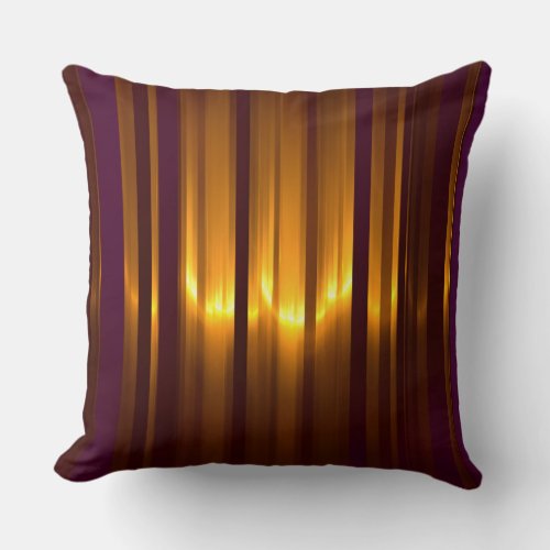 Vivid strips throw pillow