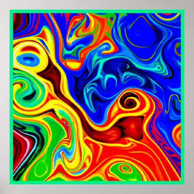 Vivid Style Pattern Poster (Front)