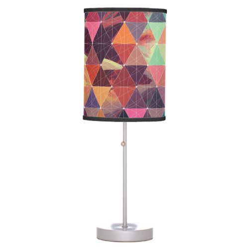Vivid Tri_Angular Spectrum Colorful Room Accent Table Lamp