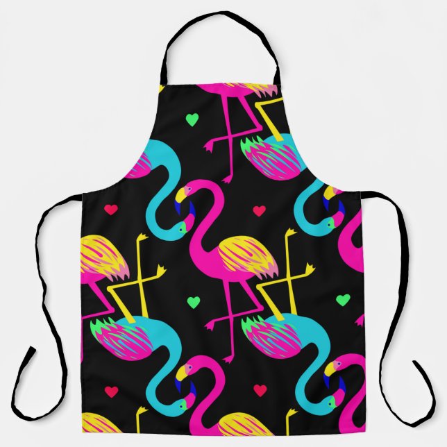 Vivid tropical, exotic hawaiian seamless pattern w apron (Front)