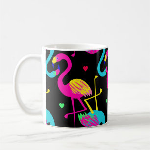 Vivid tropical, exotic hawaiian seamless pattern w coffee mug