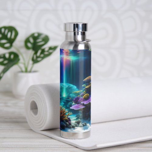 Vivid Under the Sea Images Water Bottle