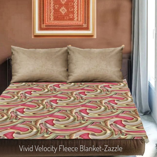 Vivid Velocity Fleece Blanket (Creator Uploaded)