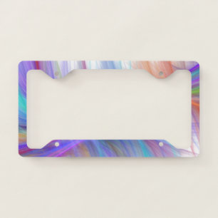Vivid Vibrations License Plate Frame