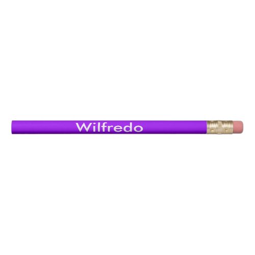 Vivid Violet Personalized Pencil