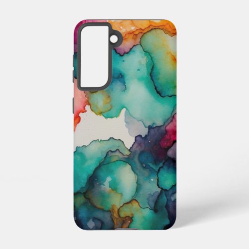 Vivid Visions Ethereal Alcohol Ink Artistry Samsung Galaxy S21 Case