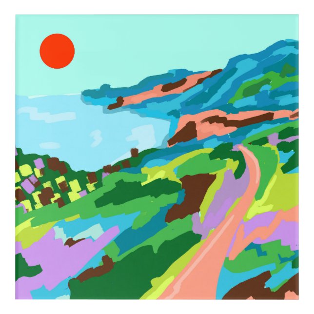 Vivid Vistas Acrylic Print (Front)