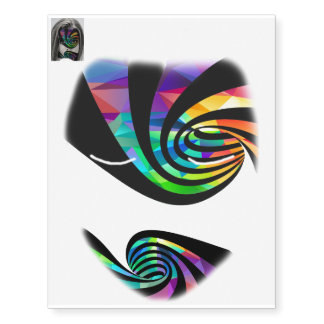 Vivid Vortex Temporary Tattoos