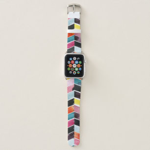 Vivid Watercolor Chevron I Apple Watch Band