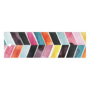 Vivid Watercolor Chevron I Ruler