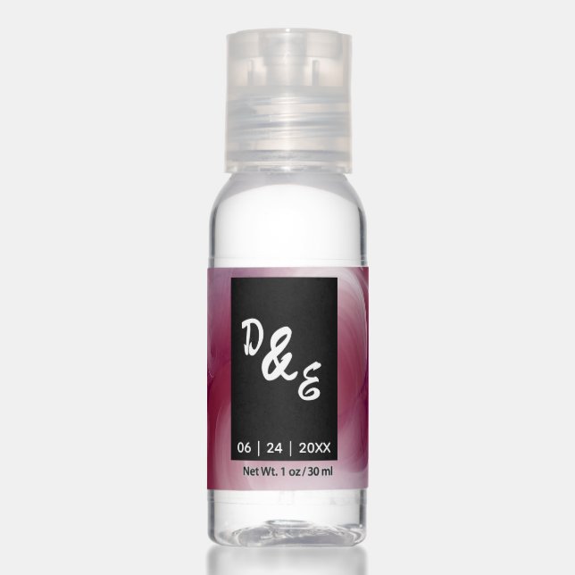 Vivid Watercolor Pink  Hand Sanitizer (Front)