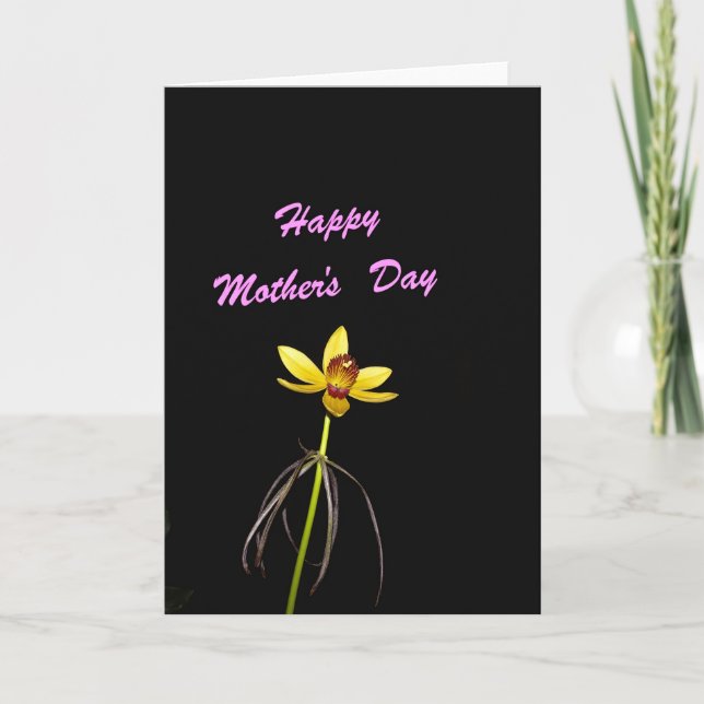 Vivid Yellow Mothers Day Card (Front)