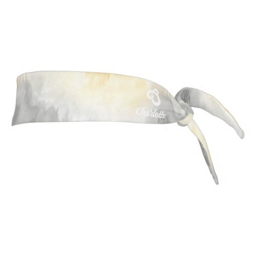 Vivid Yoga Editable Name Tie Headband