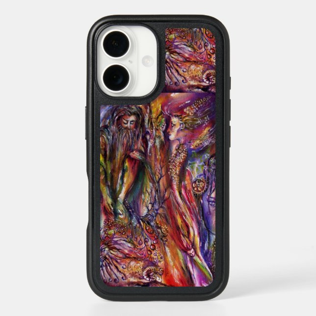 VIVIEN AND MERLIN Pink Purple Fantasy iPhone Case (Back)