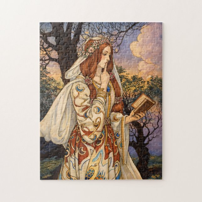 Vivien – Art Nouveau Enchantress Illustration Jigsaw Puzzle (Vertical)