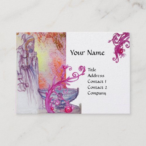 VIVIEN MONOGRAM platinum metallic paper Business Card