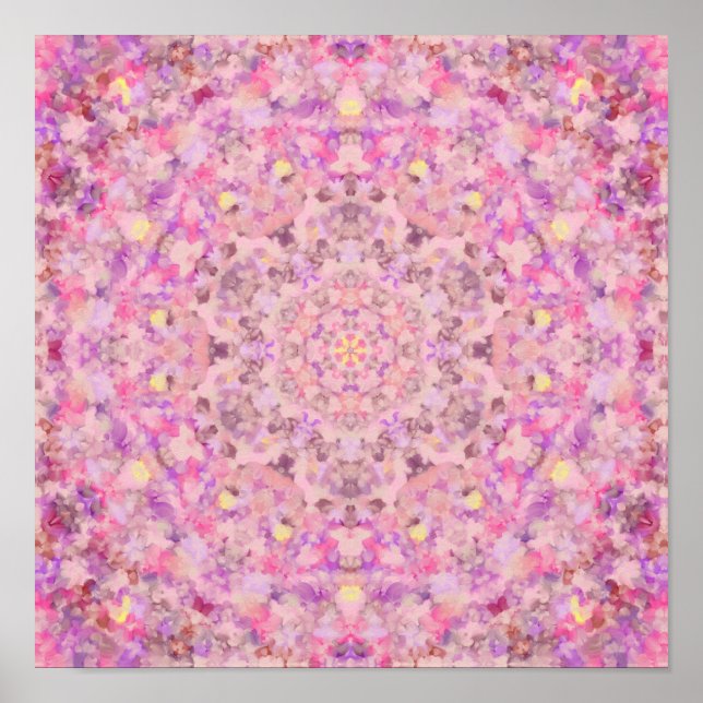 Vivienne Oil Paint Mandala Poster (Front)