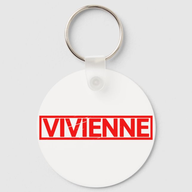 Vivienne Stamp Keychain (Front)