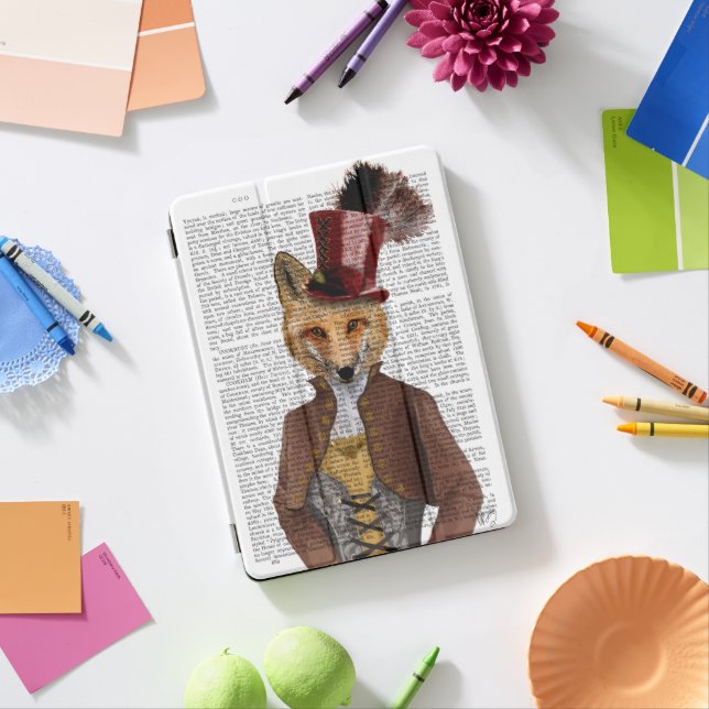 Vivienne Steampunk Fox iPad Pro Cover (Desk)