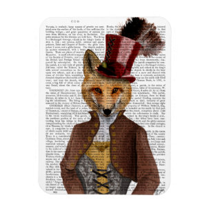 Vivienne Steampunk Fox Magnet