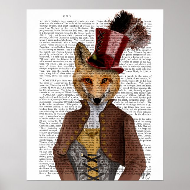 Vivienne Steampunk Fox Poster (Front)