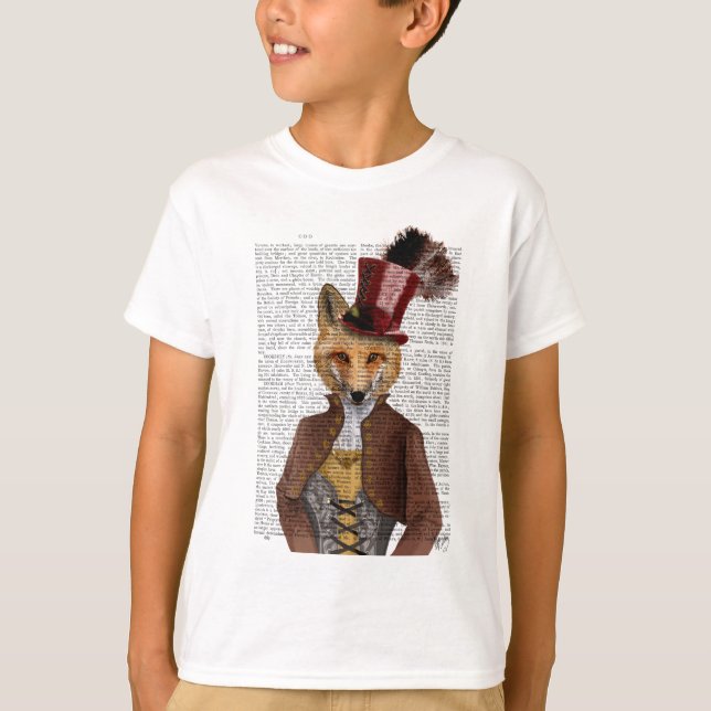 Vivienne Steampunk Fox T-Shirt (Front)
