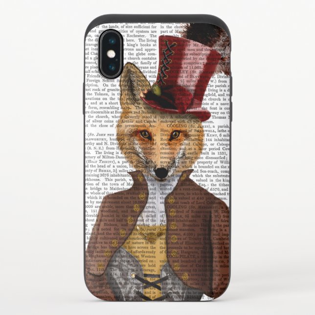 Vivienne Steampunk Fox Uncommon iPhone Case (Back)