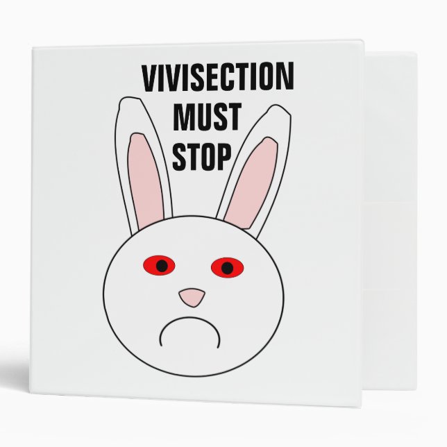 Vivisection Must Stop Avery Binder (Front/Inside)