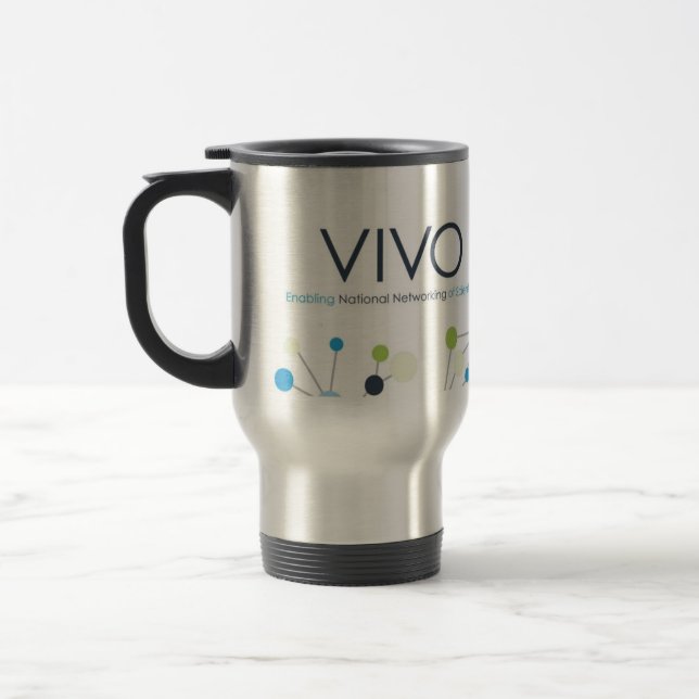 VIVO Consortia Travel Stainless Steel Mug (15 oz.) (Left)