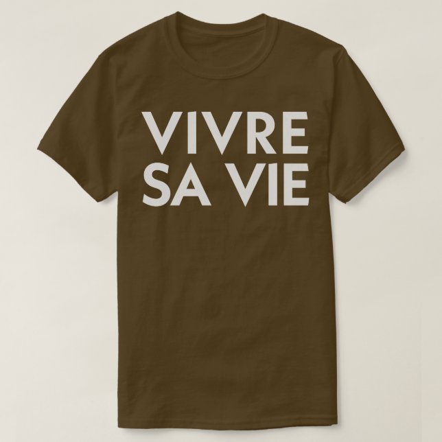 Vivre Sa Vie T-Shirt (Design Front)