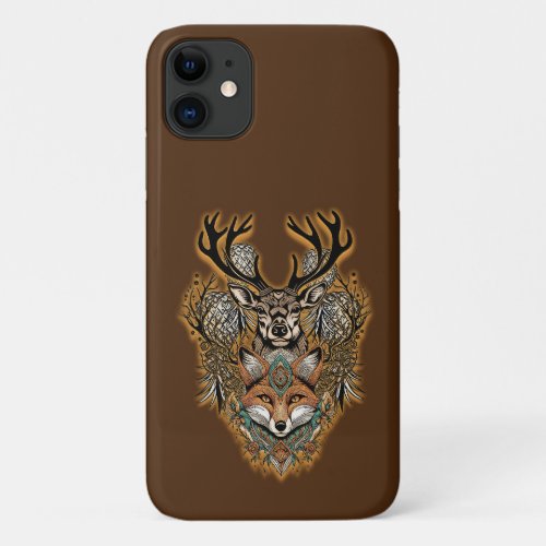 Vixen and Stag Upside_down Pineapples iPhone 11 Case