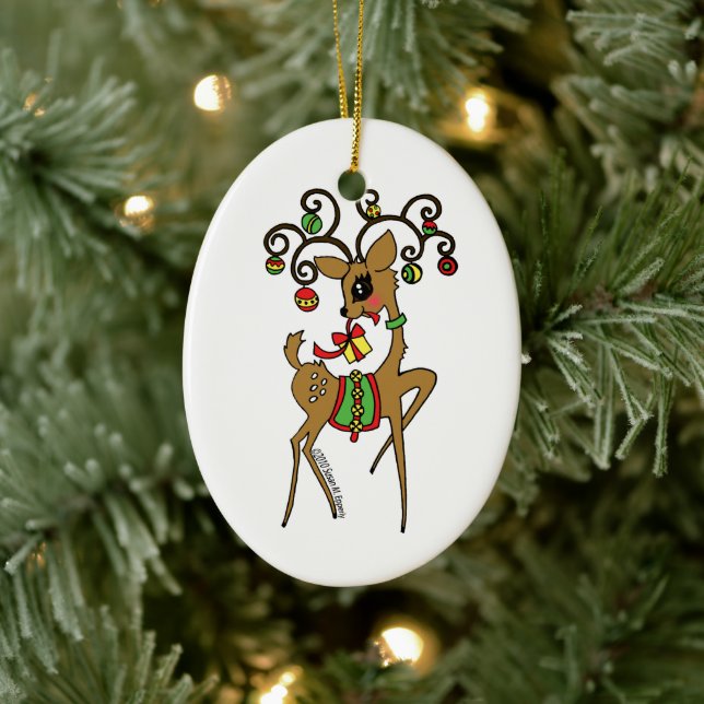 Vixen Ceramic Ornament (Tree)