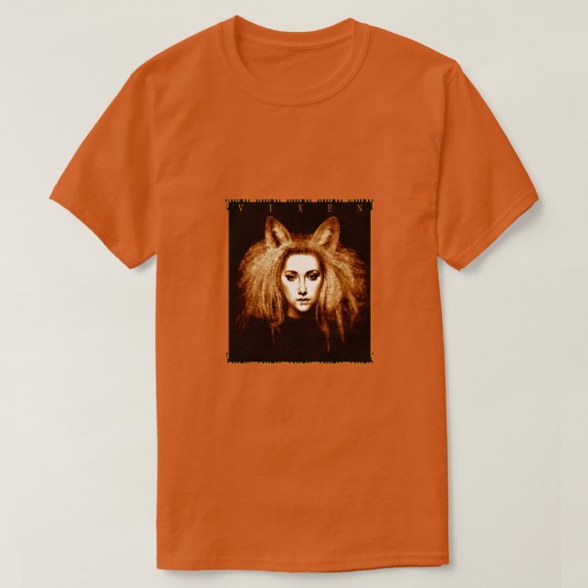 Vixen Fox Girl Retro T-shirt (Design Front)