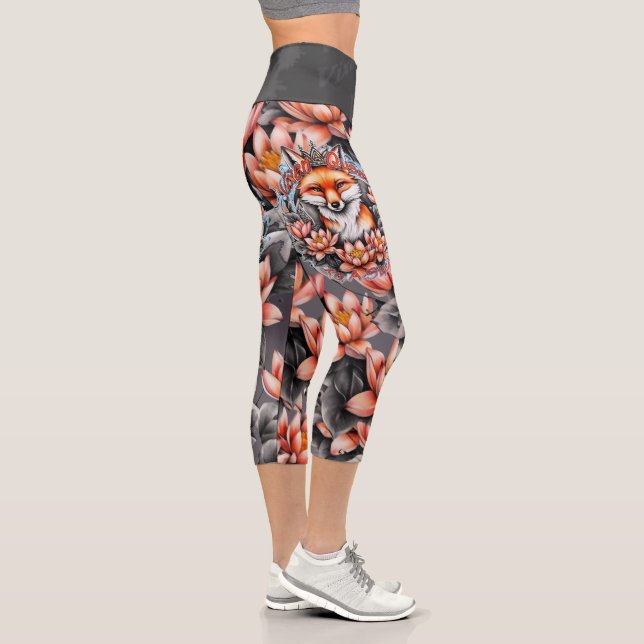 Vixen Queen To A Stag Capri Leggings (Right)