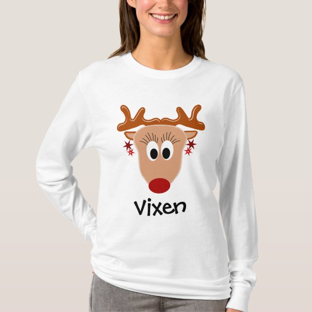 Vixen Reindeer T-Shirt (Front)