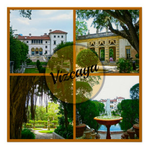 Vizcaya Museum and Botanical Garden Miami Florida Poster
