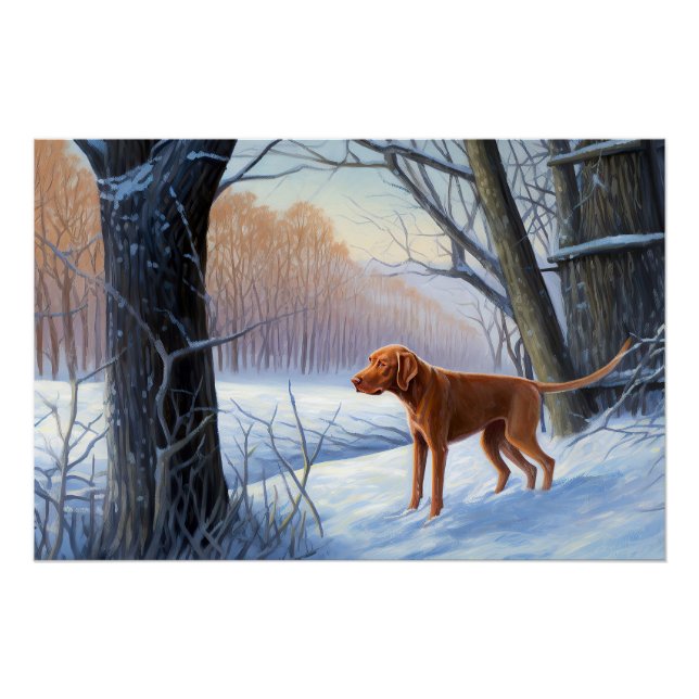 Vizla Let It Snow Christmas  Poster (Front)
