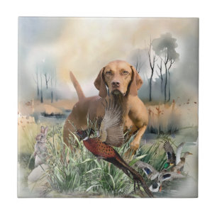 Vizsla , Art Ceramic Tile