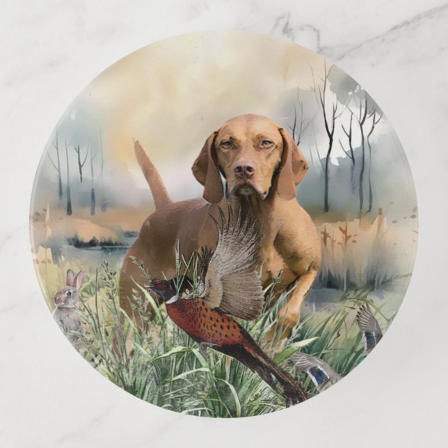 Vizsla  , Art  Trinket Tray (Front)