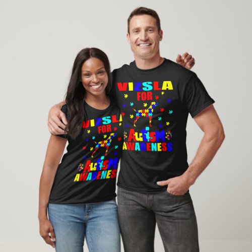 Vizsla Autism Awareness Gift T_Shirt