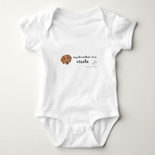 vizsla baby bodysuit