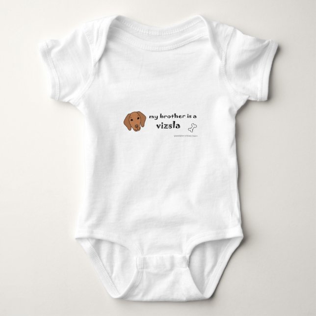 vizsla baby bodysuit (Front)