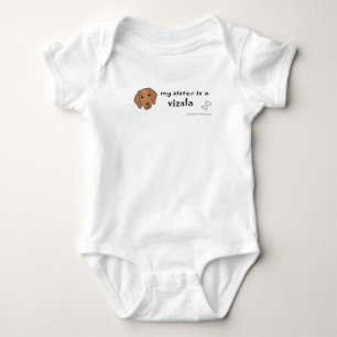 vizsla baby bodysuit